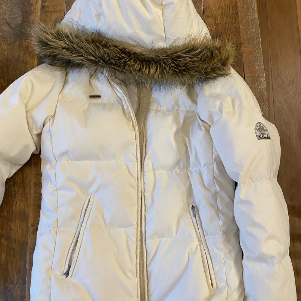 Columbia Cream Puffer Ski Jacket